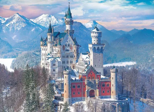 Vista 2 de EuroGraphics Castillo de Neuschwanstein en invierno