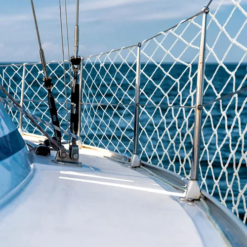 Vista 8 de Windyun Red de Seguridad Salvavidas para Barcos Red Marina de Velero Barandilla Protectora Red de Nailon Red para Cubierta para Mascotas