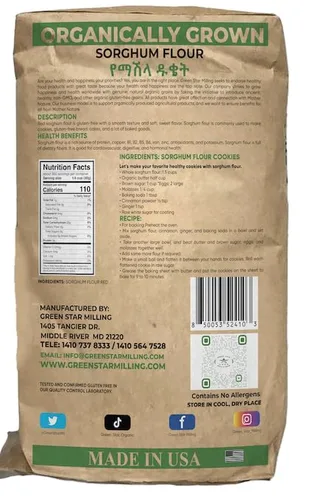 Vista 2 de Harina de Sorgo Rojo 25 lbs