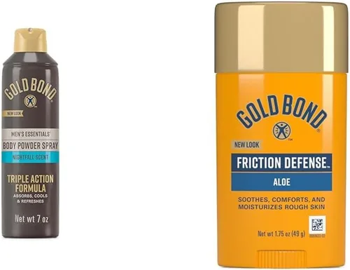 Vista 12 de Gold Bond Polvo Corporal en Spray Sin Talco Esenciales para Hombres 7 oz. Aroma Recharge Protección contra la Humedad