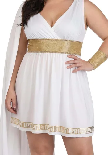 Vista 6 de Disfraz de Diosa Belleza Suave Talla Plus para Mujer Multicolor