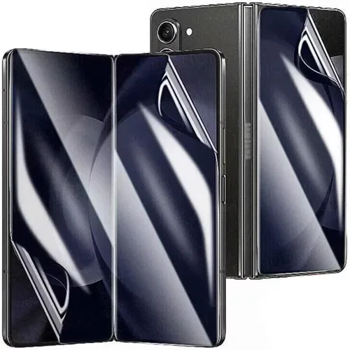 Vista 23 de Paquete de 2 protectores de pantalla de hidrogel ultrafinos para Google Pixel 10 Pro Fold, película protectora transparente de TPU flexible