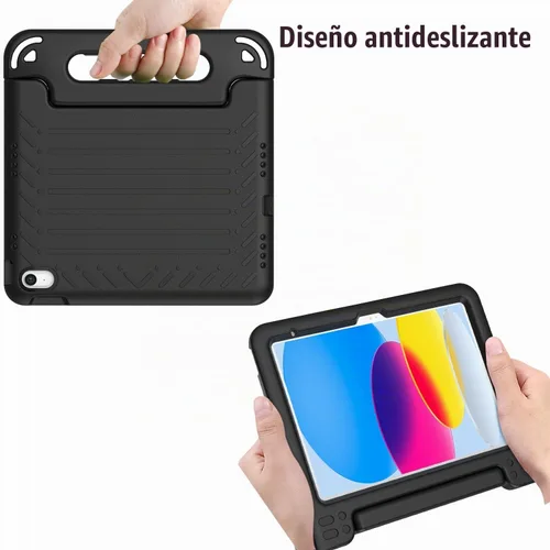 Vista 3 de AVAWO - Funda infantil para iPad de 10.9 pulgadas con protector de pantalla integrado, duradera, a prueba de golpes, ligera, con mango protector