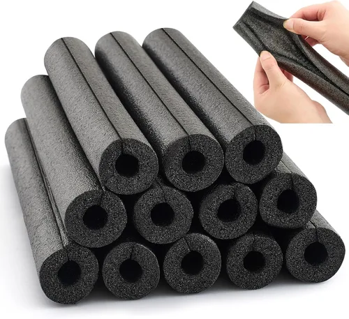 Vista 8 de Amylove 12 tubos de espuma de aislamiento de tubería de 1 pie para piscina, fideos de agua aislantes, fideos para preservación del calor, cubiertas