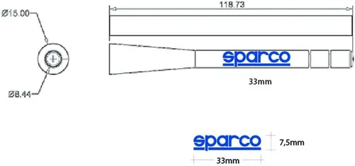 Vista 4 de Sparco Antena urbana OPC14160001 Negro/Blanco