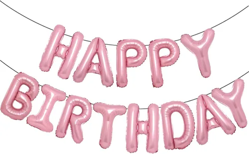 Vista 14 de Accevo Cartel de globos negros con letras Happy Birthday, 16 pulgadas, papel de aluminio, letras 3D, feliz cumpleaños para niños, adultos, unisex