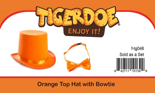 Vista 7 de Tigerdoe Sombrero de copa con pajarita - Conjunto de disfraz para adulto - Sombrero de disfraz