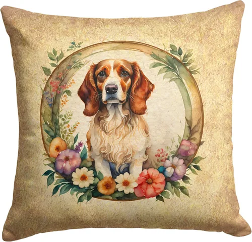 Vista 16 de Caroline's Treasures DAC2072PW1414 Affenpinscher and Flowers - Almohada decorativa de tela, lavable a máquina, para interiores y exteriores