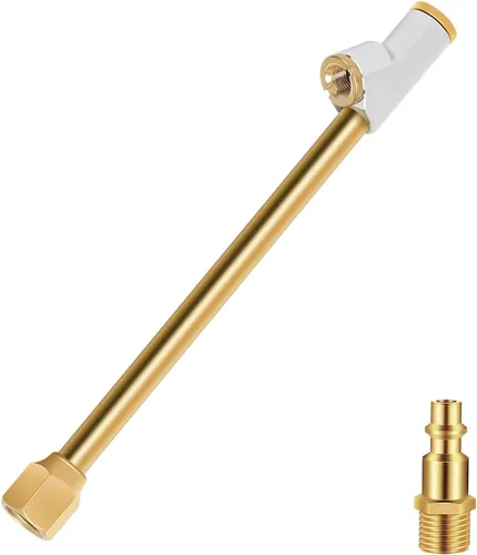 Vista 7 de Portabrocas de aire, Portabrocas de aire de 12" de alcance extendido para neumáticos, Portabrocas de aire de doble cabezal resistente para inflar
