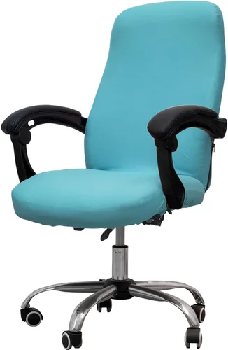 Vista 10 de Melaluxe Funda para silla de oficina con fundas para brazos - Funda elástica universal para silla de escritorio, fundas para silla de computadora