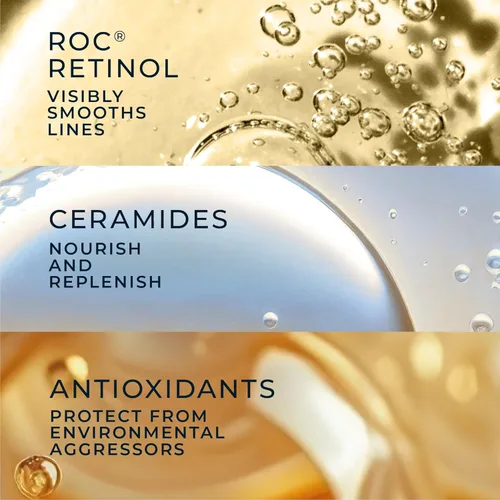 Vista 6 de RoC Retinol Correxion Line - Cápsulas de suero de noche suavizante, tratamiento diario antienvejecimiento para líneas finas, manchas oscuras