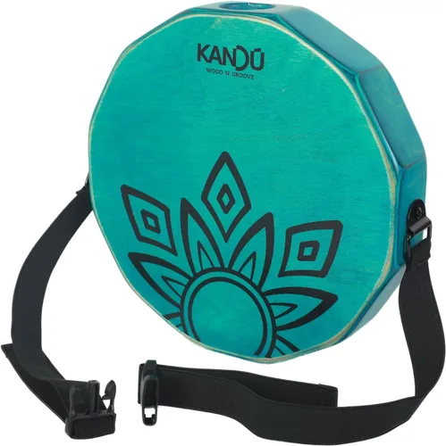 Vista 8 de KTÄK - El primer cajón de percusión artesanal, de mano, de dos sonidos, portátil de Kandu con estuche de transporte (negro)