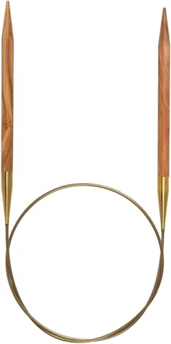 Vista 2 de addi Agujas de tejer circulares, madera de olivo, longitud 40 cm (16") (US3)