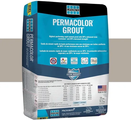 Vista 6 de LATICRETE Lechada PERMACOLOR Gris polvoriento, 25 libras