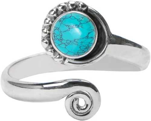 Vista 49 de Anillo de dedo del pie de piedra preciosa de plata de ley 925, joyería para el cuerpo, anillo de dedo del pie de la mano de la mano de la piedra
