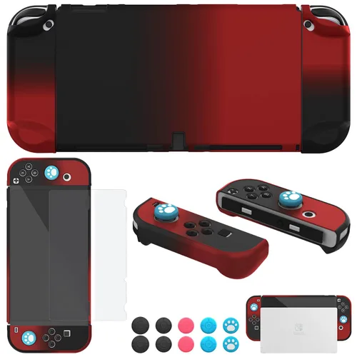 Vista 23 de COMCOOL Dockable Case for Nintendo Switch Oled - [9 FT Military Grade Drop Protection] [with Tempered Glass Screen Protector and Thumb Grips] Cute
