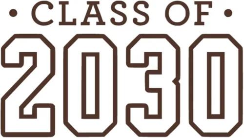 Vista 10 de Senior 2030 Iron On Transfer Shirt Decal, Black Handmade in the USA by Bleacher Spirit
