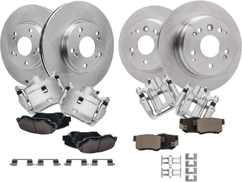 Vista 45 de Detroit Axle - Rotores de freno para Ford Mustang 2015 2016 2017 2018 2019 2020 2021 2022 2023 Rotores de freno de disco 2016 2017 2018 2019
