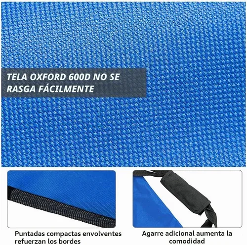 Vista 3 de Yaheetech Silla plegable portátil de 6 asientos con respaldo para actividades al aire libre, deporte, camping, playa, ahorro de espacio, ligera