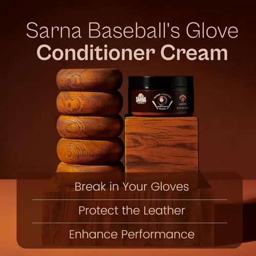 Vista 2 de SARNA BASEBALL Glove Leather Conditioner - Use on Baseball Gloves, Softball Gloves, and Other Leather Sports Equipment - Made in USA