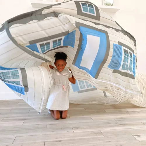 Vista 7 de El Original Patentado AirFort - Construye Un Fuerte en 30 Segundos, Fuerte Inflable para Niños, Tienda de Juego para 3-14 Años, Un Playhouse Donde