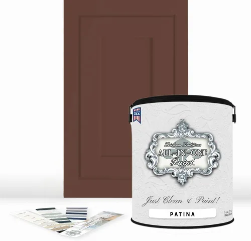 Vista 69 de Pintura TODO EN UNO, Abbey (gris cálido), Muestra de 8oz - Pintura duradera para gabinetes y muebles. Imprimación y capa superior incorporadas,