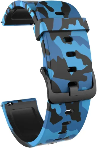 Vista 5 de FitTurn BJNAAL P36/P32/P22 - Correa de repuesto para reloj inteligente BJNAAL P36/P32/P22 Smartwatch Correa de silicona suave camuflaje deportivo