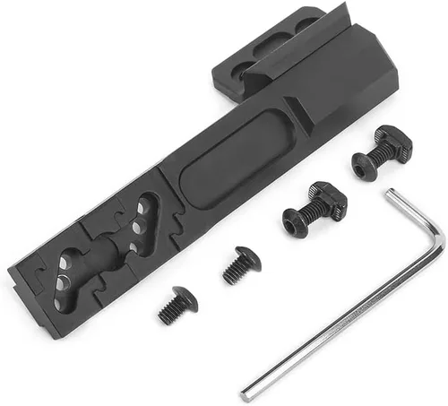 Vista 8 de NOBUHIRO Extensión Metal Offset Light Mount, M300 M600 Series Tactical Flashlight Mount, apto para Mlok/Keymod Rail