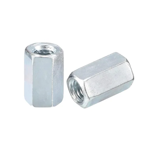 Vista 8 de uxcell Tuercas de acoplamiento M5x8x10mm - Acoplador de varilla roscada hexagonal de acero al carbono galvanizado para muebles, electrónico
