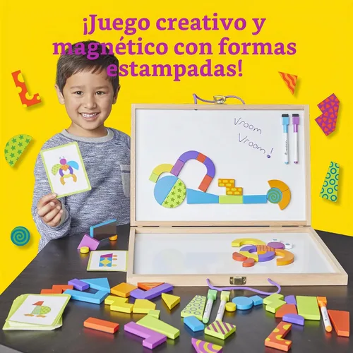 Vista 2 de MindWare Imagination Patterns - Juego de construcción magnético