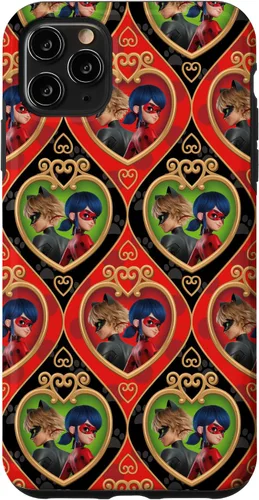 Vista 13 de Funda roja y verde para iPhone SE (2020) / 7 / 8 Miraculous Ladybug and Cat Noir The Movie