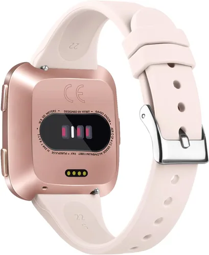 Vista 6 de Tobfit Pack 3 bandas delgadas compatibles con Fitbit Versa 2 Bands/Fitbit Versa/Fitbit Versa Lite/SE, pulsera de repuesto de silicona para hombres