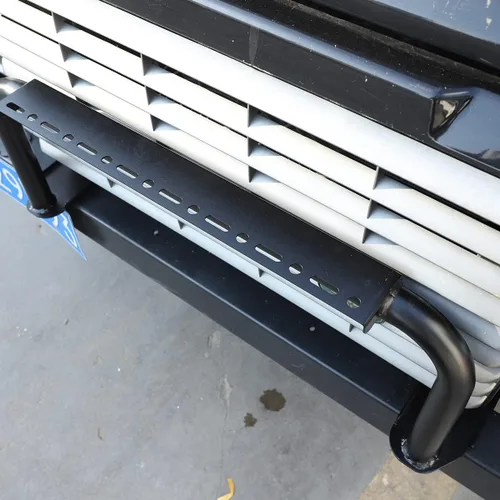 Vista 2 de YIWANG Protector de parachoques delantero de acero inoxidable para Land Rover Defender 90 110 2004-2019 accesorios de barra de protección