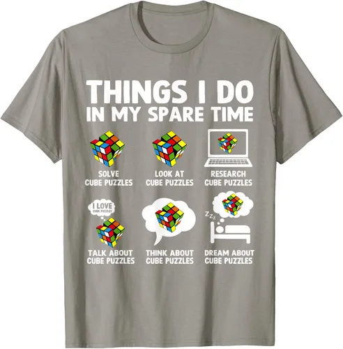 Vista 29 de Things I Do in My Spare Time Cube Puzzle Speed Cubing Camiseta