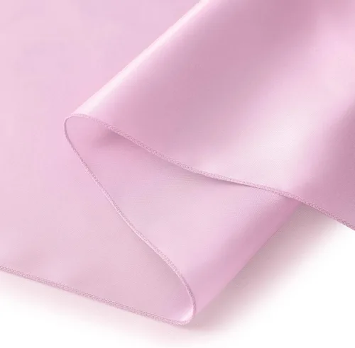 Vista 7 de Horbaunal Paquete de 12 caminos de mesa de satén rosa claro de 12 x 108 pulgadas, caminos de mesa lisos para banquetes de boda, fiesta de cumpleaños