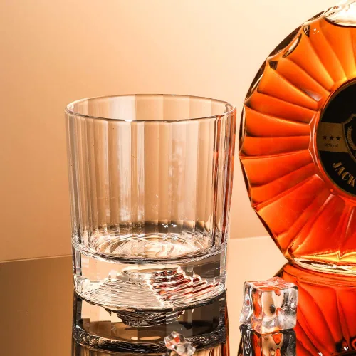 Vista 7 de XIANGBAN Vasos de whisky, vasos de bebida cortados a mano de 10 onzas, vasos de whisky de cristal de cristal, vasos de borbón, vidrio anticuado 2