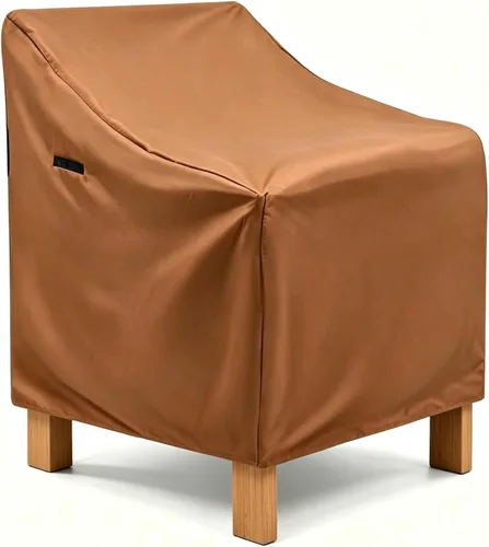 Vista 13 de RosieLily Fundas para sillas de exterior, fundas para sillas de patio, impermeables, 600D, resistentes, apilables, para muebles de patio, estándar