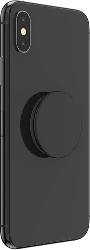 Vista 2 de PopSockets Agarre para teléfono con soporte expandible, agarre adhesivo, color negro