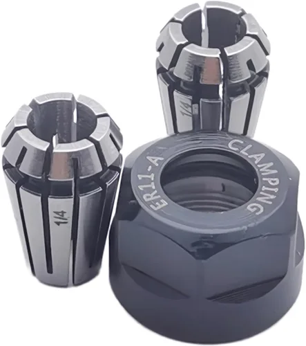 Vista 2 de ER11 - Juego de tuercas de resorte de alta precisión de 1/4 pulgadas para máquina de grabado CNC/herramienta de fresado de torno