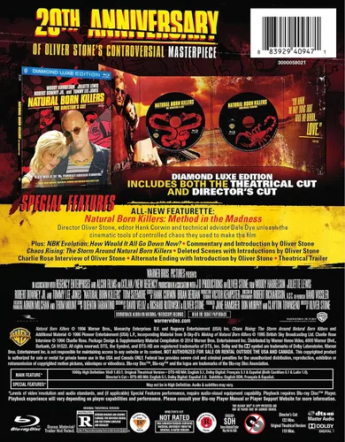 Vista 2 de Natural Born Killers 20th Anniversary Blu-ray