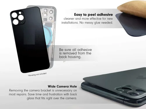 Vista 3 de Reemplazo original de cristal trasero para iPhone 13 Pro todos los portadores con adhesivo preinstalado y herramienta de reparación 13 Pro