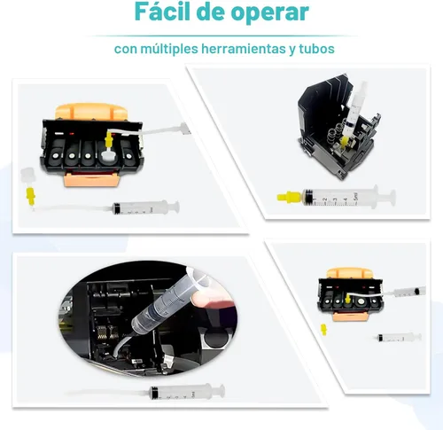 Vista 4 de Kit de limpieza para impresoras Epson, Kit de limpieza de cabezal para HP, Limpiador de cabezal de impresora de inyección de tinta para Canon