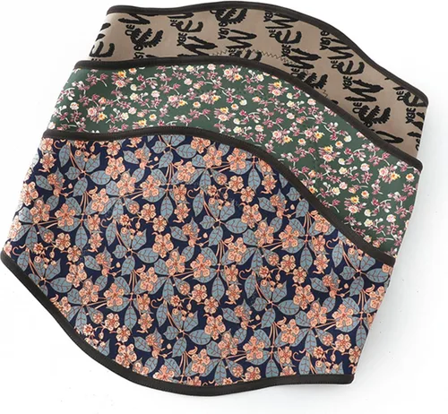 Vista 4 de Cinturón térmico con bolsillos, protector térmico de cintura para espalda baja y uso diario, diseño cómodo de algodón