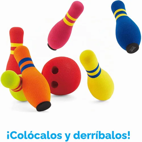 Vista 3 de Kidoozie Juego de bolos de seis pines