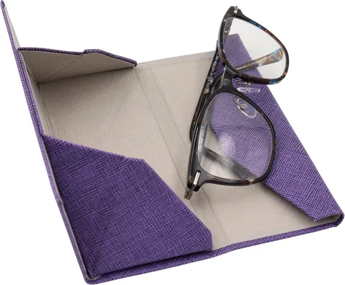 Vista 201 de Real Sic Funda para lentes de sol para hombres y mujeres, soporte magnético plegable para lentes de sol, inspirado en el color sólido