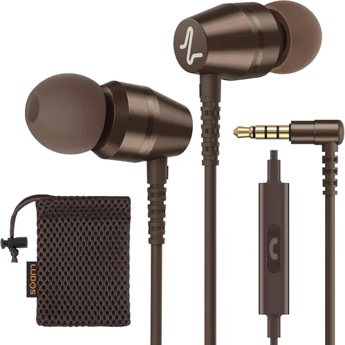 Vista 20 de LUDOS OMNITONE Auriculares con cable in-ear, 5 años de garantía, auriculares con micrófono, conector de 3.5 mm, auriculares con cable