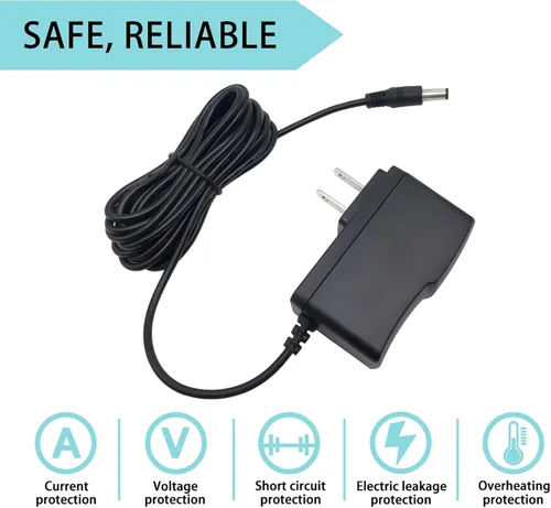 Vista 2 de Adaptador de fuente de alimentación CA/CC de 9 V compatible con pedal de efectos electrónicos Boss, Dunlop, Danelectro, DigiTech, Ditto, Electro