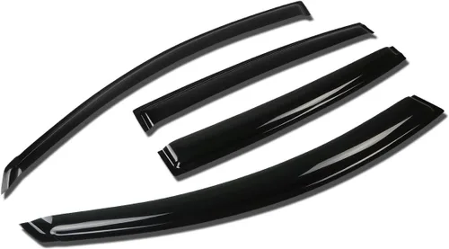 Vista 12 de Auto Dynasty 4 unidades de cinta en la visera de ventilación de ventana, deflector, protector de lluvia compatible con Nissan Maxima 2004-2008