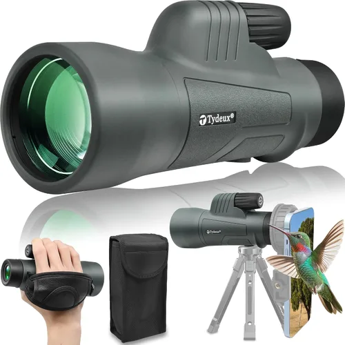 Vista 10 de Telescopio monocular de prisma K4 HD 10x42 para viajes, vida silvestre, caza, camping, observación de aves