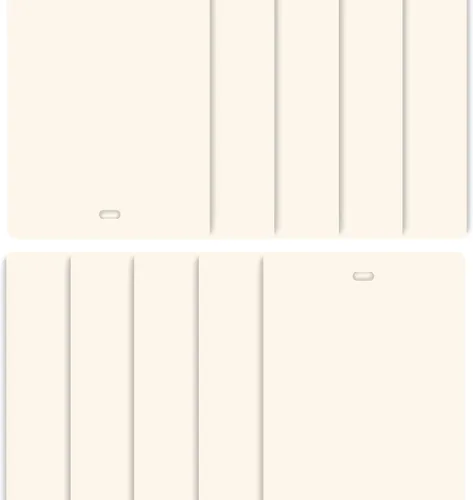 Vista 9 de DALIX - Láminas de repuesto para persianas verticales de PVC, curvadas, lisas, color marfil, 82.5 x 3.5 (paquete de 2)